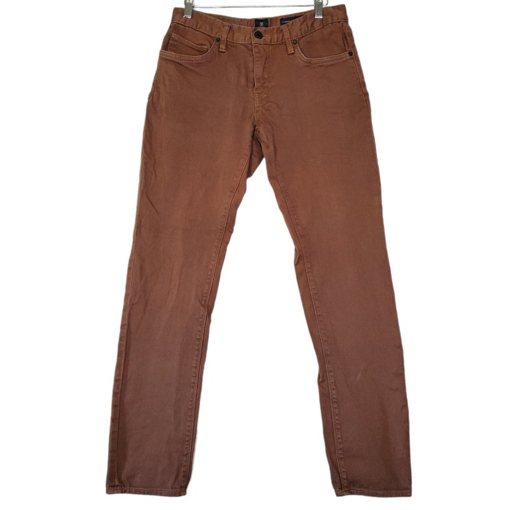 Roark Standard Slim Fit Jeans Mens Size 30 x 32 (measures 30x31) Low Rise Brown